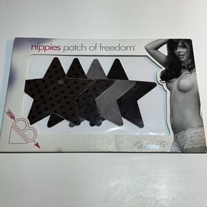 NWT 4 Pack Nippies Stars Patch of Freedom Polka Dots and Solid Bristols 6 USA
